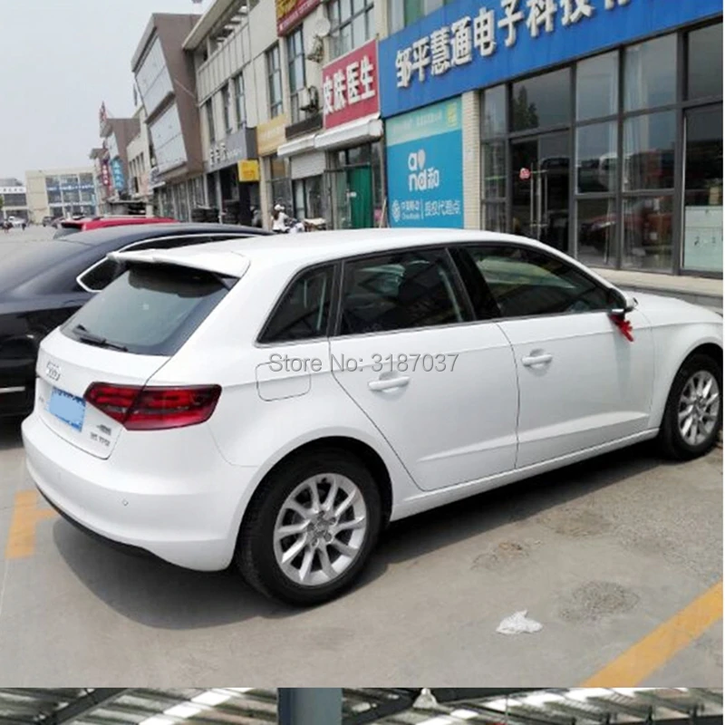 Для Audi A3 спойлер 2015 2018 ABS пластик Неокрашенный задний на крыло крышу багажник для