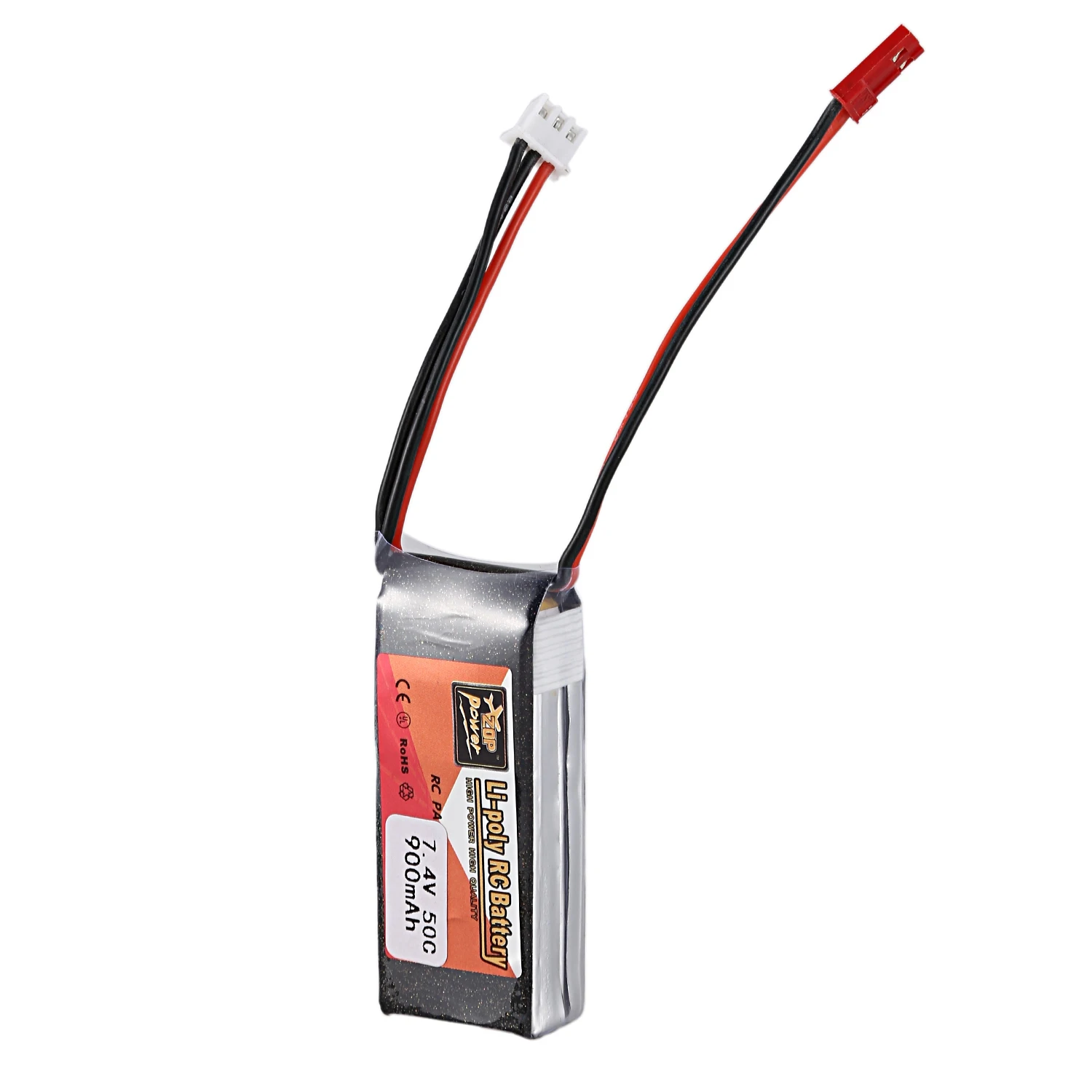 Аккумулятор Zop Power 7 4 В 900 мА/ч 50C 2S 1P Lipo Jst разъем Перезаряжаемый для