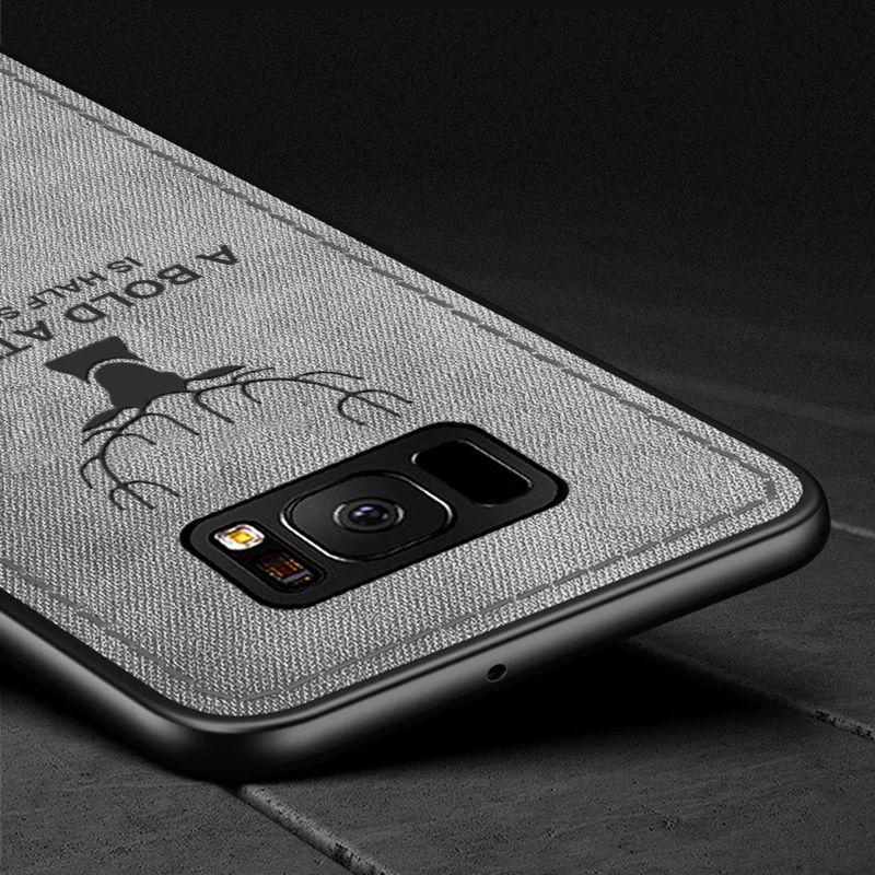 Тканевый чехол для телефона Samsung A50 Мягкая силиконовая задняя крышка Galaxy M30 M20 M10 A30