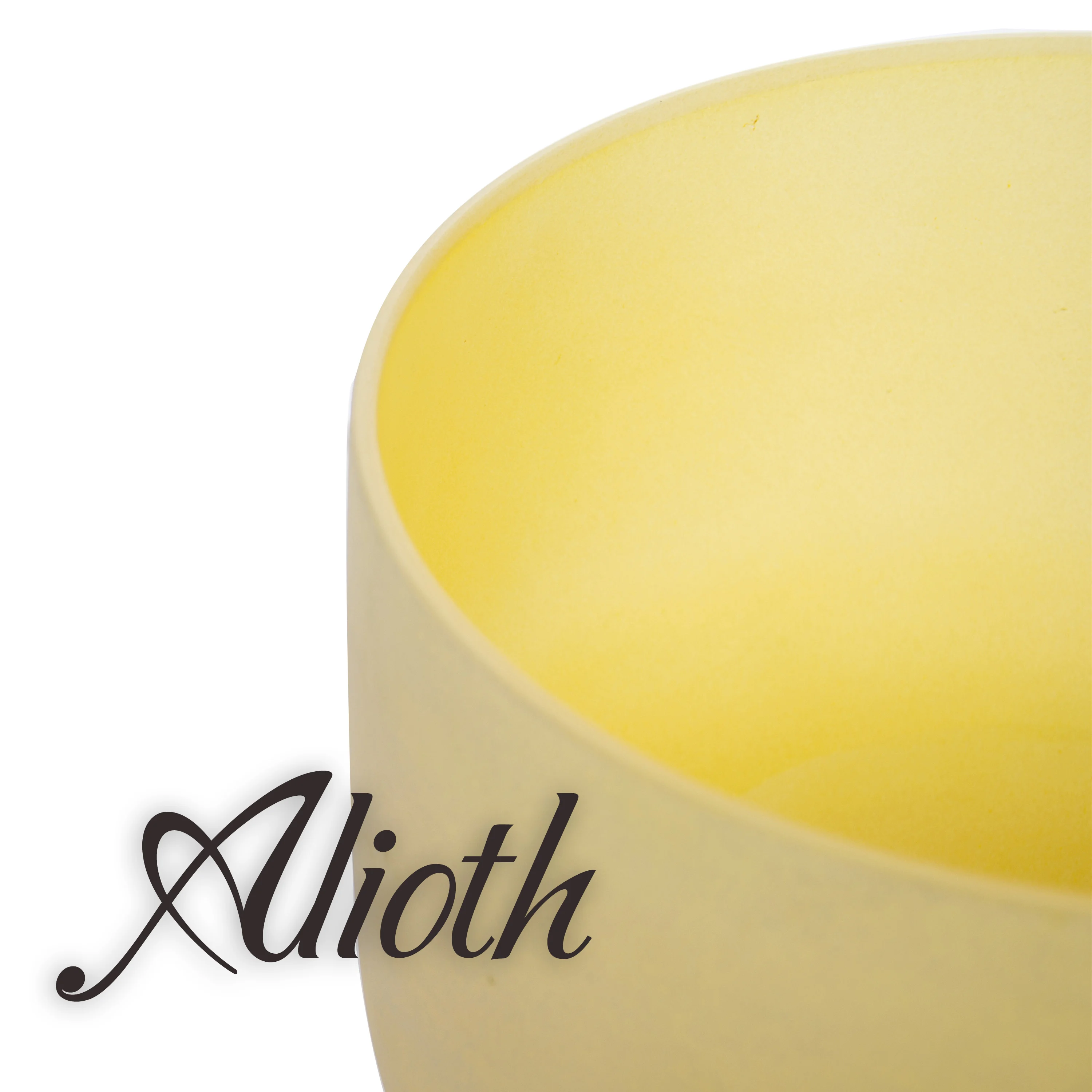 Поющая чаша 8 дюймов желтого цвета Кристалл E Note для балансировки чакр из плекса