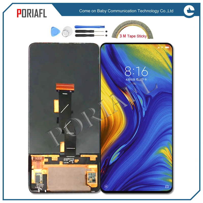 Качество AAA 6 39 &quotдля Xiaomi Mix3 ЖК дисплей + сенсорный экран дигитайзер для Mi Mix 3 LCD
