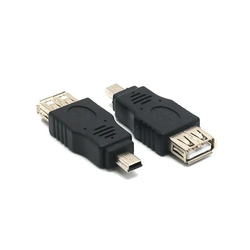 100 шт./лот проверка перед отправкой USB A переходник с женского на мини B мужским