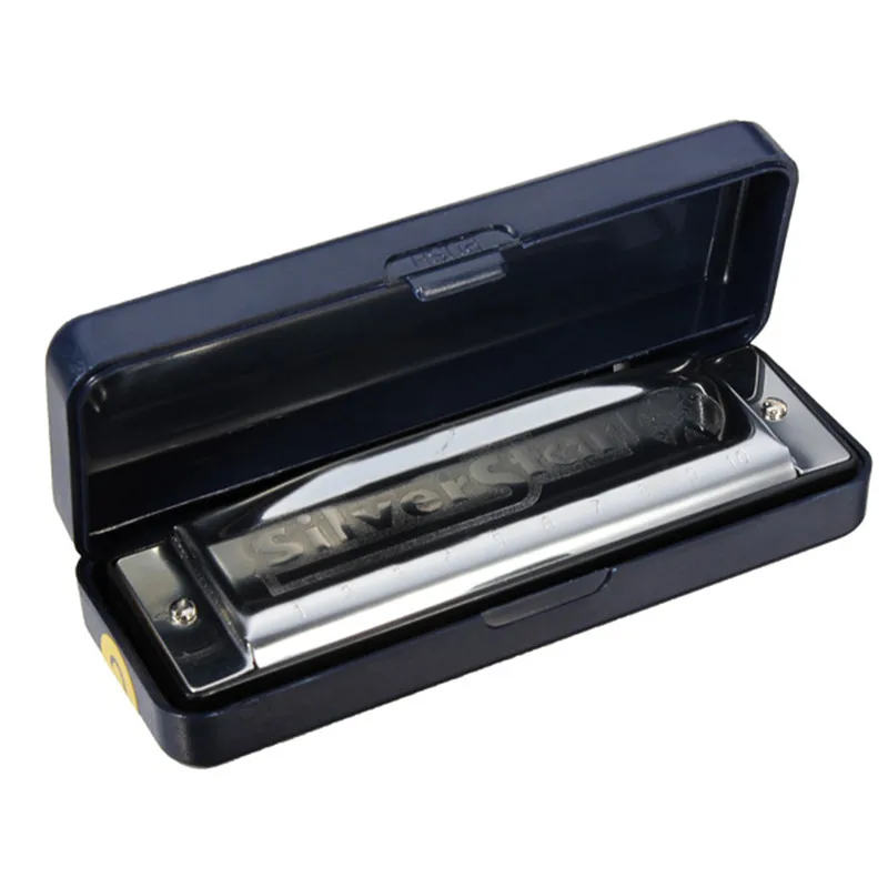 C Key 10 отверстий Губная гармошка Блюз Джаз органный рот с чехлом коробка гармоники