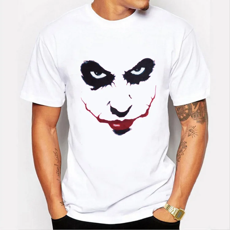 Youth men's short-sleeved spring and autumn 2019 new t-shirt creative fun cartoon print fashion loose thin | Мужская одежда