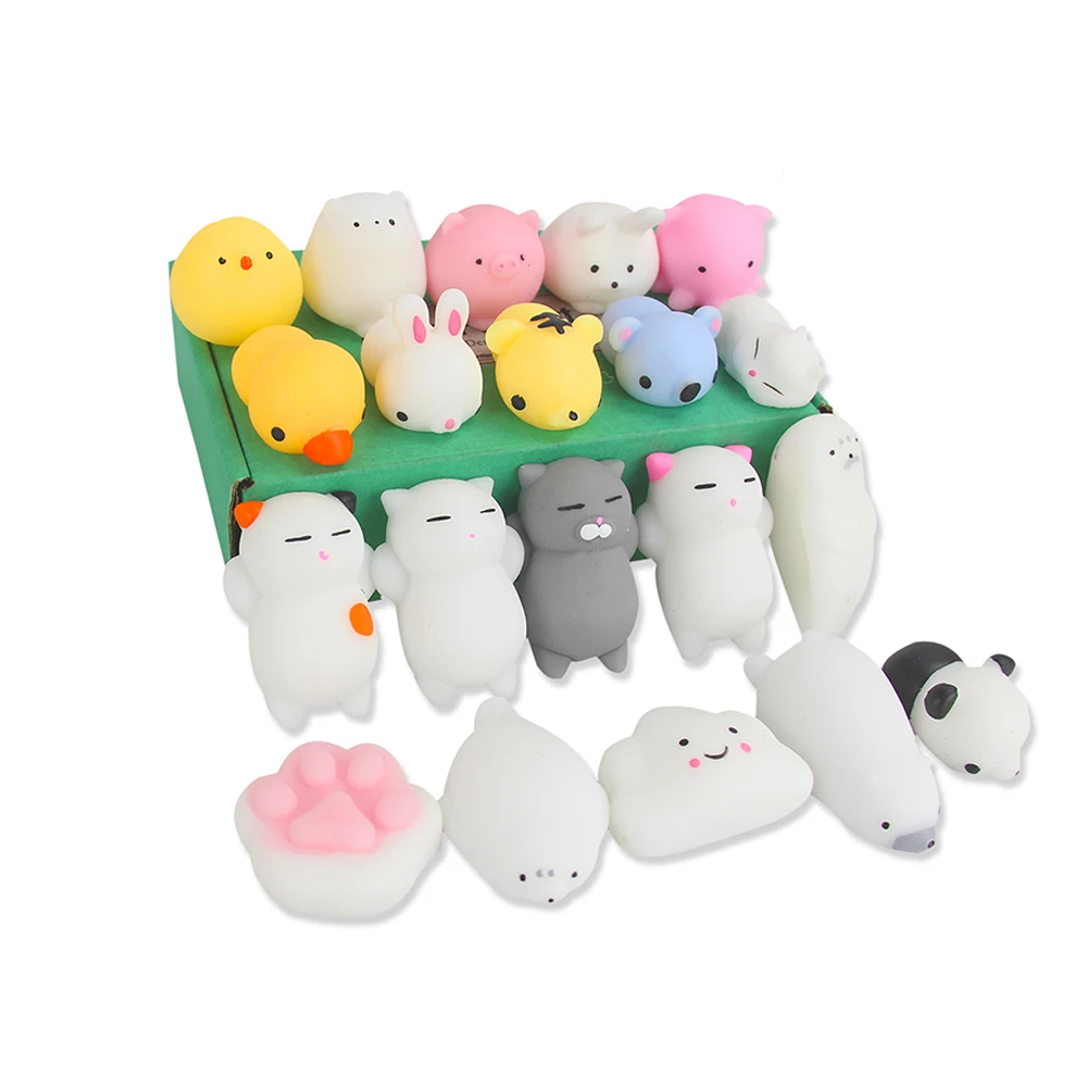 20 шт. Mochi мягкие игрушки Kawaii сжимаемые для детей и взрослых