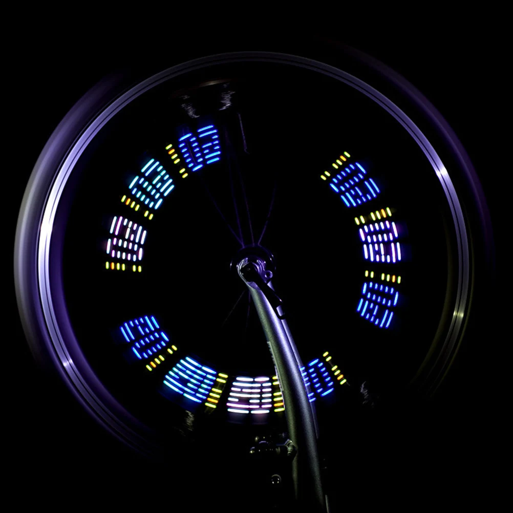 1 шт. 12 узоров декоративная сменная 7 LED подсветка колес велосипеда колпачок