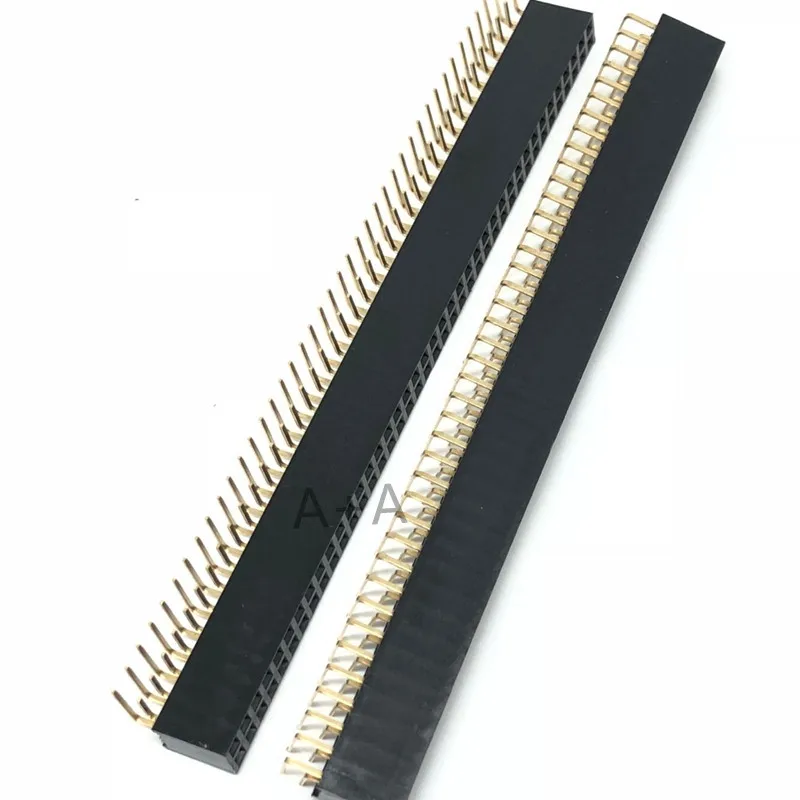 5 шт. шаг 2 54 мм 2x40Pin 80 Pin гнездовой двухрядный правый угол прямой