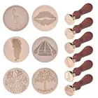 Ретро деревянный штамп запечатывание воск штамп сделай сам конверт украшение карты свадьба Фламинго дерево письмо шаблон ручка печать