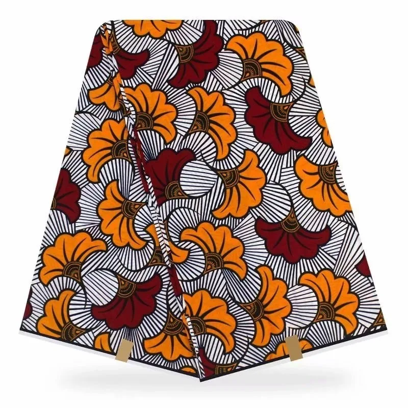 

New Polyester Veritable Wax Prints Fabric Tissue Ankara Hot Veritable Wax High Quality 6 Yards African Fabric For Party Dress