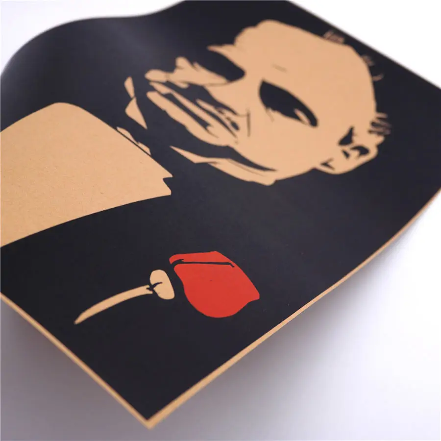 Ретро постер к фильму Godfather Настенная Наклейка для гостиной винтажная крафт