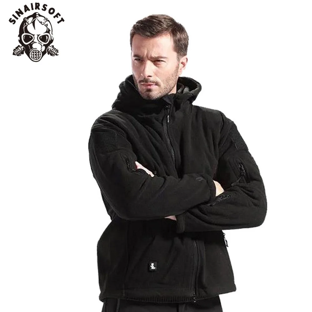 

Winter Tactical Jacket Military Uniform Outdoor Soft Shell Fleece Hoody Jacket Men Thermal Hunting Clothing Hoodies