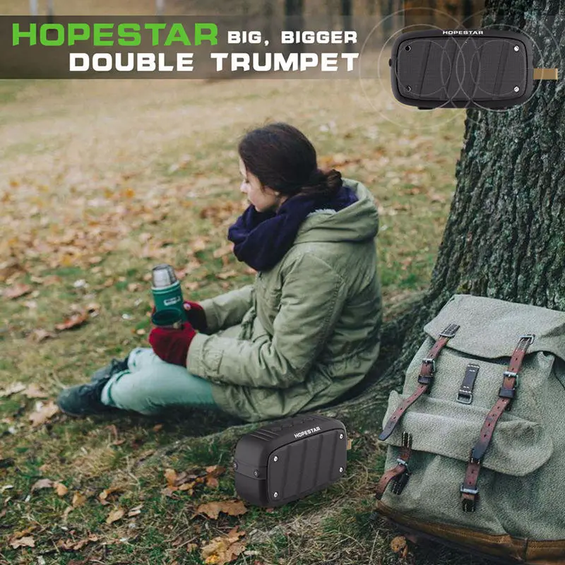 HOPESTAR T5 открытый портативный Bluetooth динамик беспроводной мини Водонепроницаемый