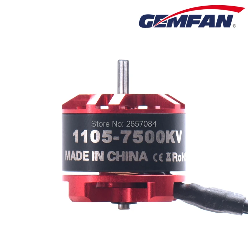 Электродвигатель Gemfan 1105 7500KV бесщеточный CW CCW для Mini Квадрокоптер Мультикоптер FPV