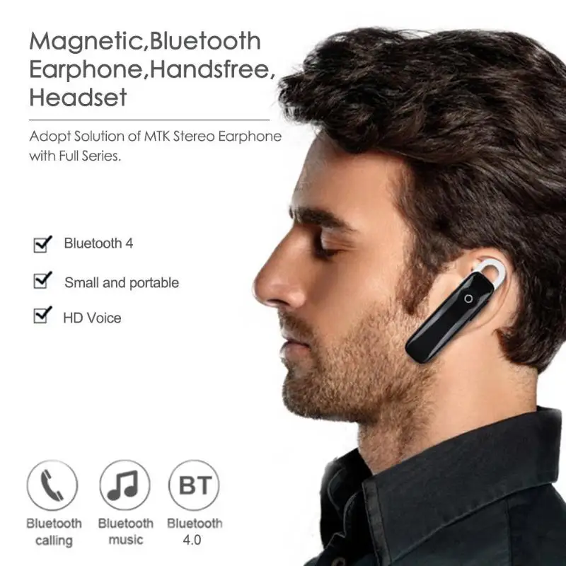 M165 беспроводные Bluetooth наушники гарнитура для звонков бизнес наушники|Наушники и