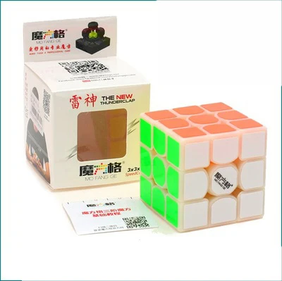 Qiyi Thunderclap 4 типа Mofangge 5 7 см 3 слойный V2 без наклеек Valk белый магический куб Warrior W