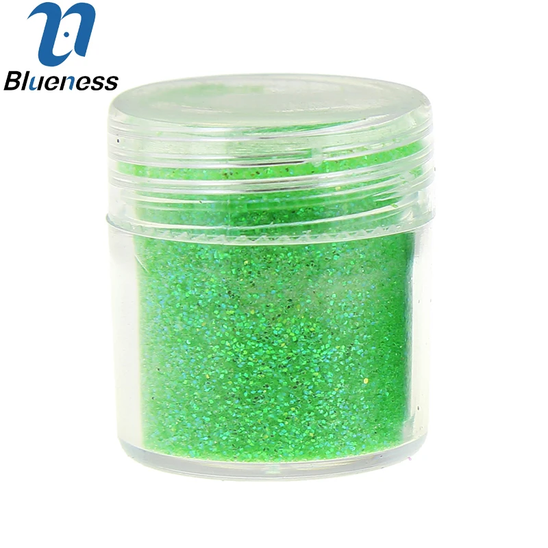 Blueness 1 коробка 10 г блестки лак для ногтей порошок поставки украшение пыль зеленый