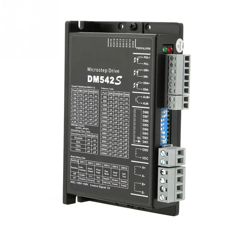 DM542S 2 фазный Драйвер шагового двигателя с ЧПУ контроллер 5 24VDC Новый|Шаговый