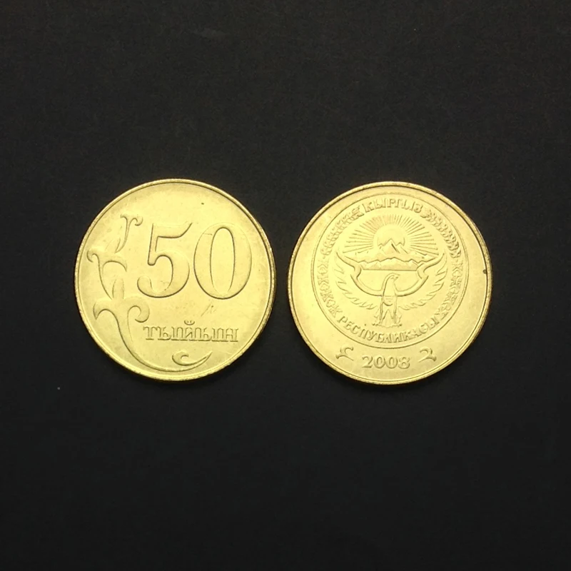 Монета 50 Tiin UNC без тиража коллекционные предметы подарок азиатские 100% настоящие