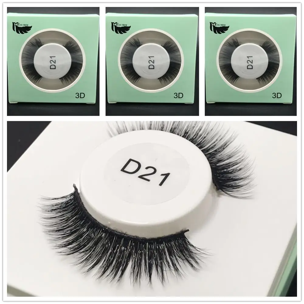 8 пар Miss sexy lash d021 3D норки накладные ресницы толстые ручной работы макияж набор
