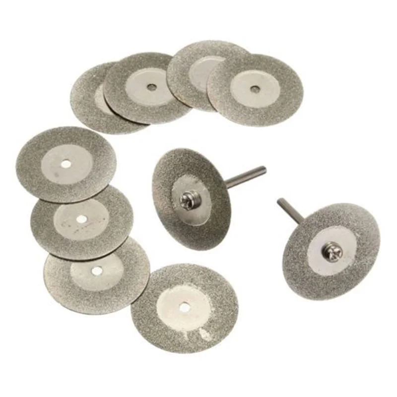 10 шт. Премиум Алмазная роторная пила режущий набор дисков + 2 соединительные