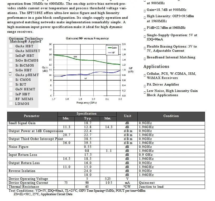 DYKB LNA 50 MHZ 4GHZ NF = 0.6dB Ультра низкий уровень шума Высокая линейность RF усилитель HF FM VHF