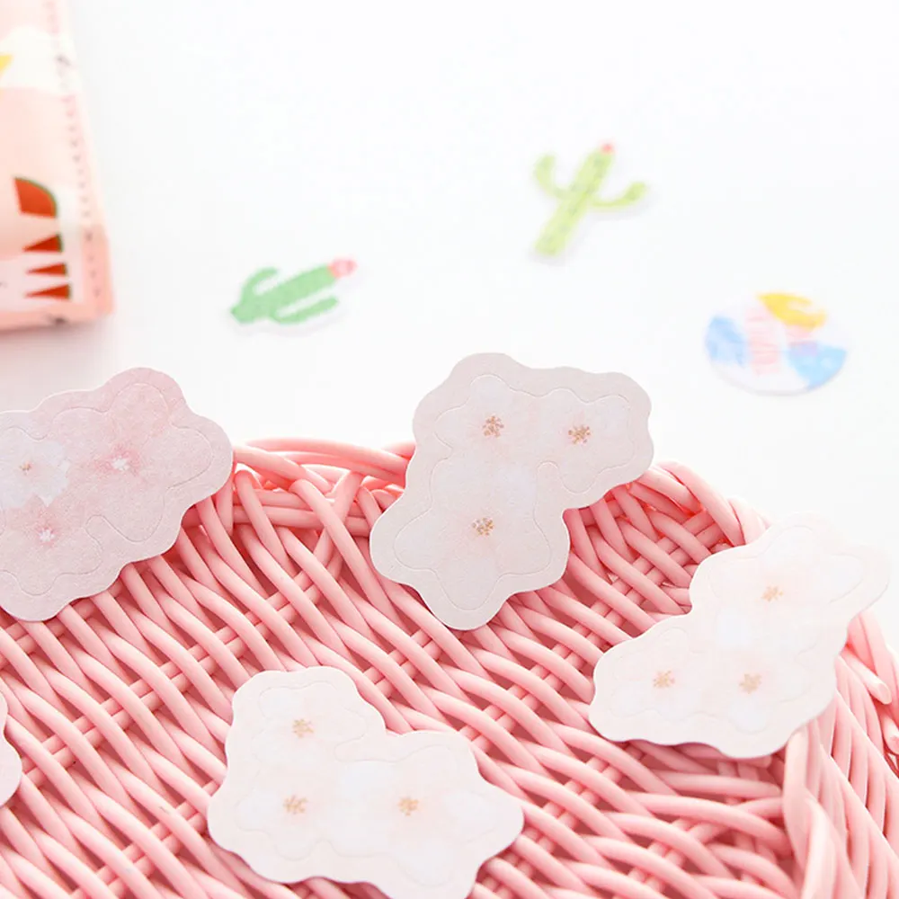 DIY стикер наклейка Классическая вишневый цвет Фламинго пластик кактус подарки