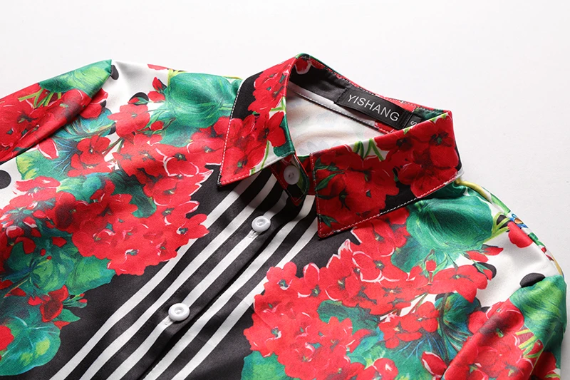 Женский дизайнерский подиумный костюм с юбкой рубашка длинным рукавом и