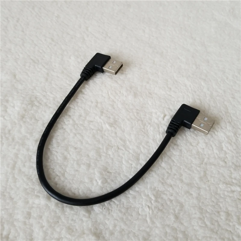 Двойной гибочный USB адаптер с левым углом 90 градусов удлинитель данных кабель