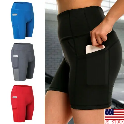 Женские обтягивающие шорты Hirigin повседневные велосипедные с боковыми карманами