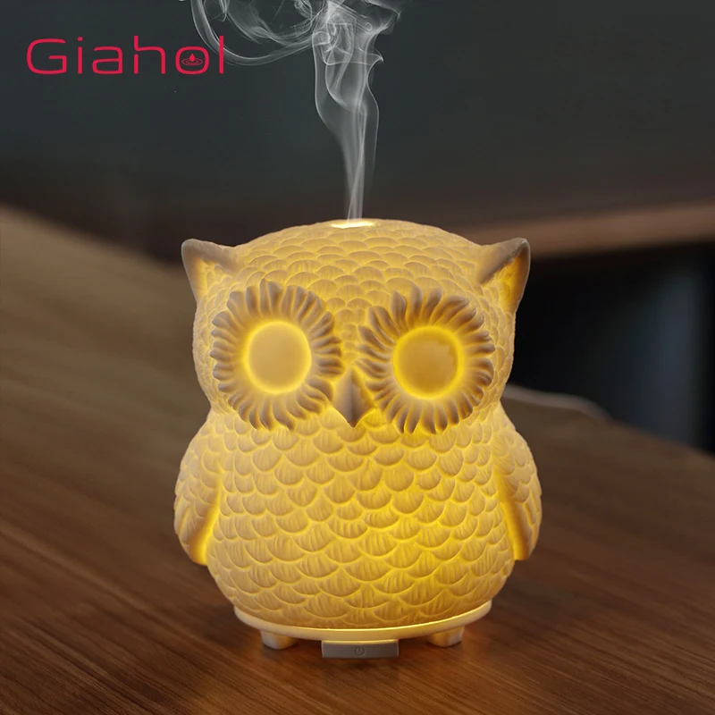 GIAHOL 60ML Capacity Owl Modeling Essential Oil Diffuser 5 In 1 Ultrasonic Aromatherapy Fragrant Vaporizer Humidifier |