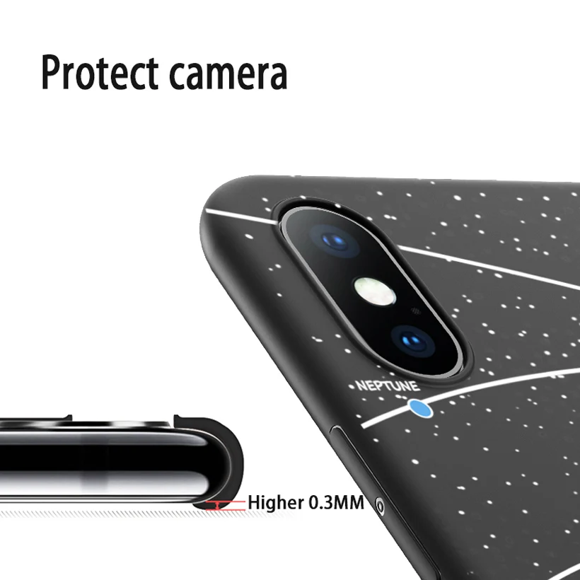 USLION Soft Silicone Phone Case For iPhone 11 Pro Max X XR Xs Cartoon Moon Planet Cover 6 6s 7 8 Plus 5 5s SE |