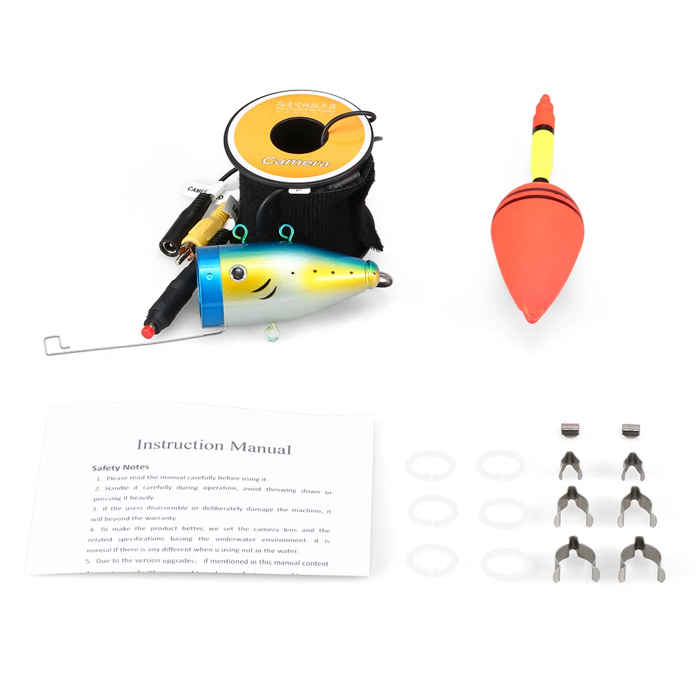 Камера для подводной рыбалки с 24 светодиодами аксессуары поиска рыбы в форме