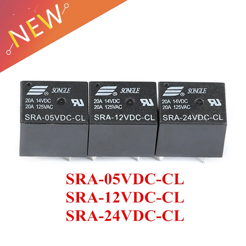 2 шт. реле Φ 5V 12V 24V 20A 125VAC 5PIN T74 питания постоянного тока|Реле| |