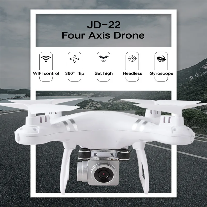 JD22 360 рулон HD 1080P WIFI FPV селфи Дрон RC Квадрокоптер камера Профессиональный складной