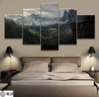 Модульная Картина на холсте для домашнего декора, 5 шт., картина из свитки V Skyrim Game, постер на стену для дома, Картина на холсте, оптовая продажа