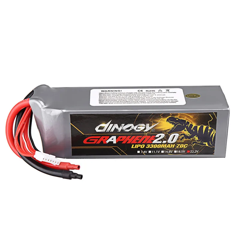 CDINOGY GRAPHENE 2 0 22 V 3300mAh 70C 6S Lipo аккумулятор для гоночного дрона FPV модели