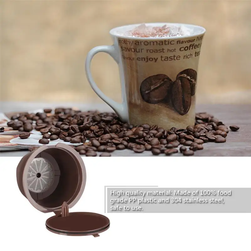 Многоразовые капсулы для кофе Dolce Gusto Lemonbest с пластиковой ложкой 1 шт. многоразовые