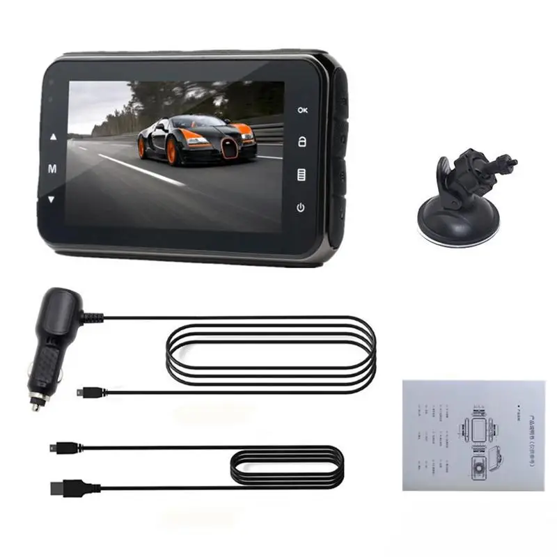 2 Din HD 1080 P G Датчик приборной панели камера вождение автомобиля рекордер данных