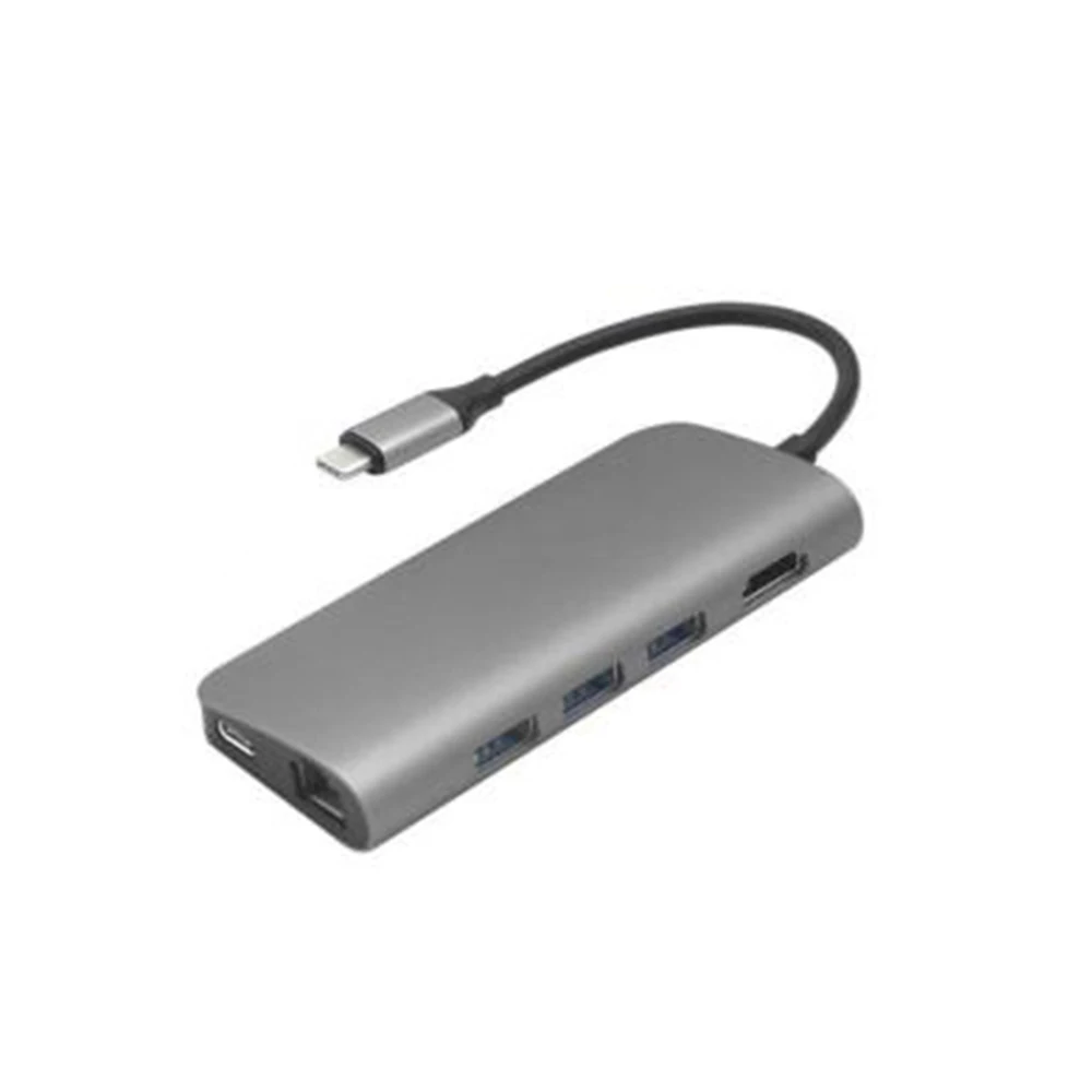 8 в 1 USB 3 Type C 0 концентратор для Ethernet зарядного порта адаптер 4K видео HDMI Pro|Кабели