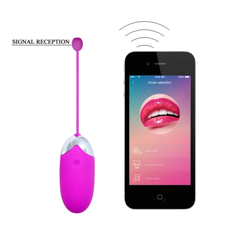 Беспроводное вибрирующее яйцо с дистанционным управлением по Bluetooth мощные
