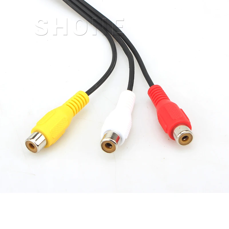 

One minute three AV line 3.5 male one minute three AV mother lotus RCA adapter cable audio video cable 0.3 m
