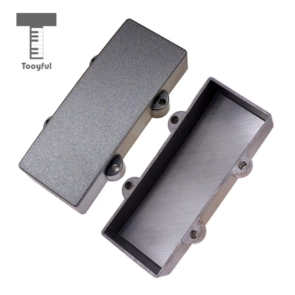 

2 Pieces Black Sealed Humbucker Pickup Cover for 4 String Bass Guitar