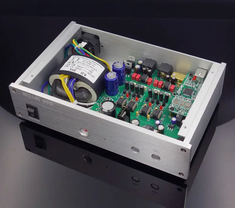 Новый ES9038PRO DAC асинхронный USB декодер 384 K DSD256 + усилитель для наушников|Усилители