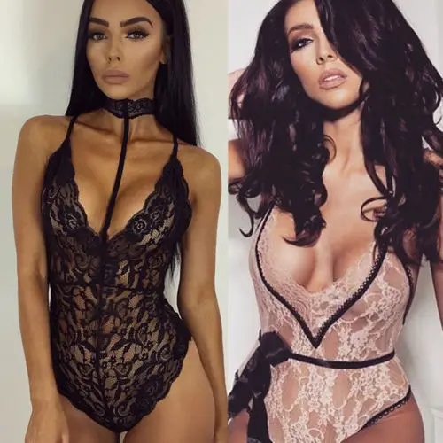 2019 мода лето без рукавов новое сексуальное белье ночное кружева женщины Babydoll
