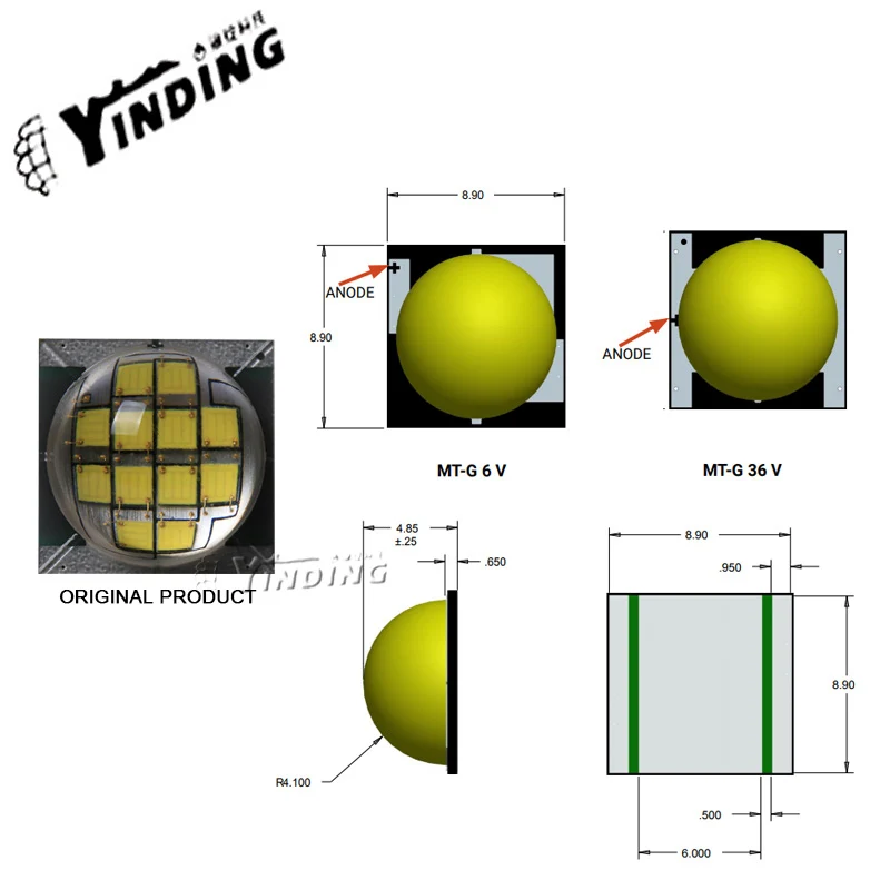 

Cree XLamp MTG 25W high power led lamp bead Warm/Cold white industrial and mining lamps 9090 Downlight led light source