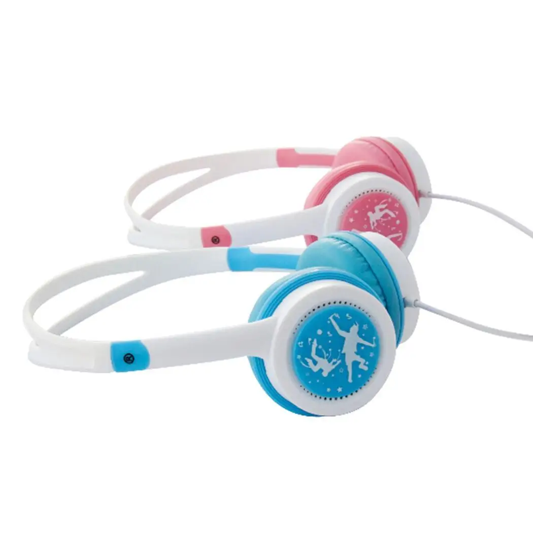 Милые детские Проводные Hi-Fi наушники 82dB 16 складные 3 5 мм Музыка 15-20 кГц 1 2 м