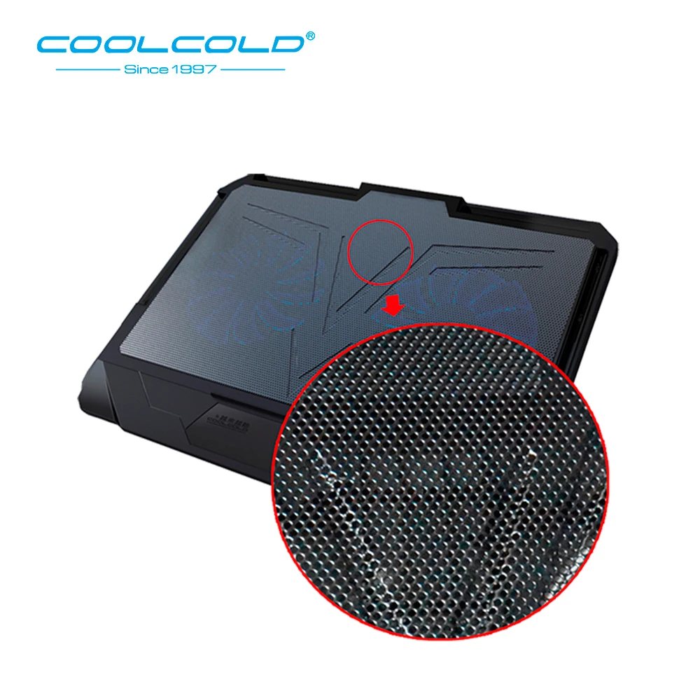 Охлаждающая подставка для ноутбука COOLCOLD охлаждающая два светодиодных