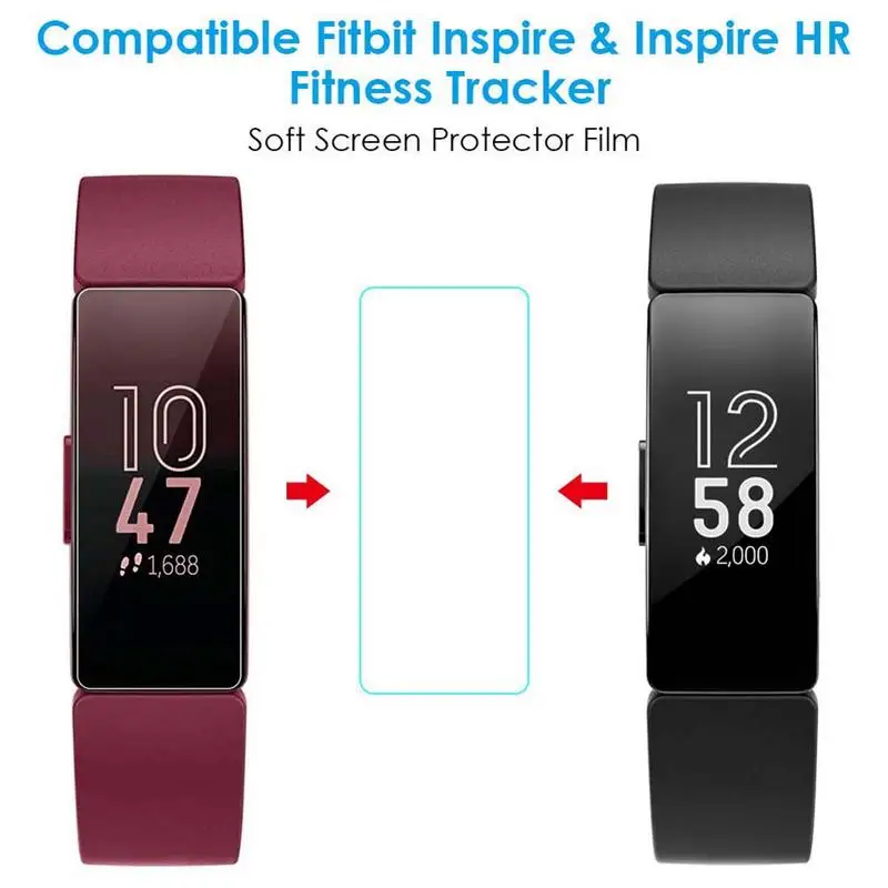 3/5 шт HD защитная пленка для Fitbit Inspire HR Взрывозащищенная Противоударная мягкая