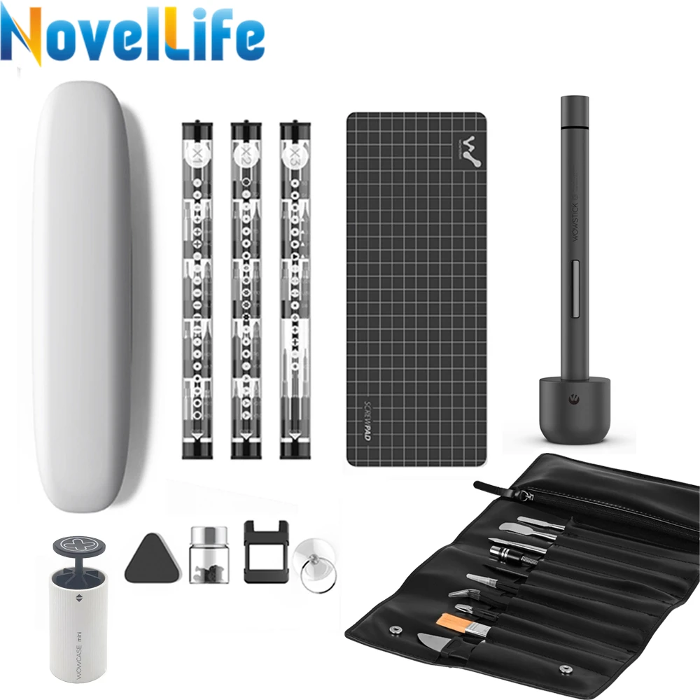 Миниатюрная электрическая отвертка Wowstick 1 Pro аккумуляторная с аккумулятором