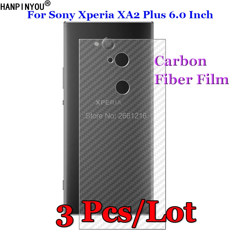 3 шт./лот для Sony Xperia XA2 + Plus 6 0 дюйма 3D противоскользящая задняя пленка из